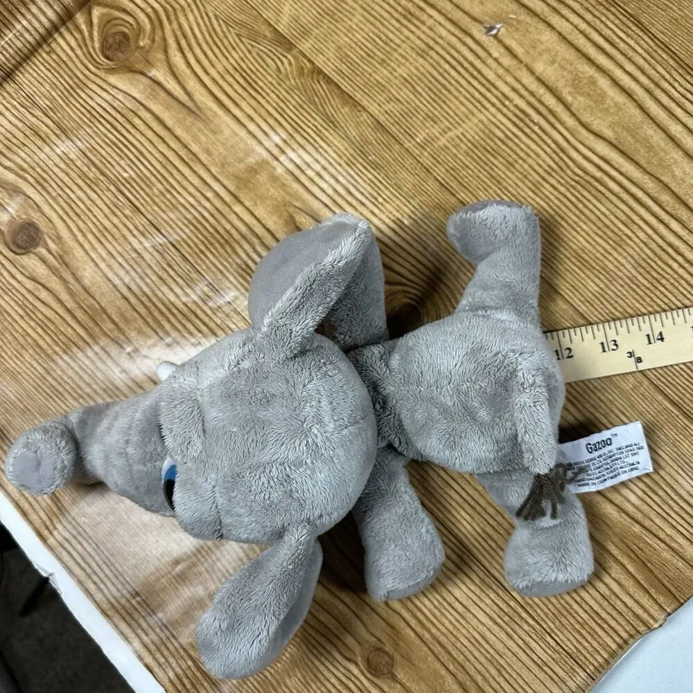 Russ Little Peepers Plush Elephant Grey Russ Berrie Gazoo Big Blue Eyes 12